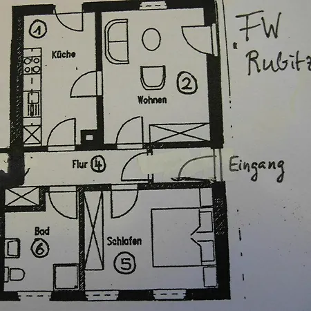 Apartamento Ferienwohnung Rubitz Rubitz